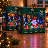 Two La Nocte animated LED balcony lights kits in their boxes