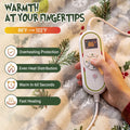La Nocte heated robe remote: 86°F to 122°F with overheating protection